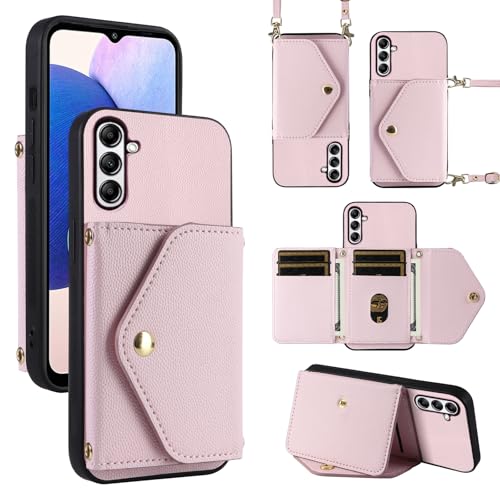 Dibosom Minimalistische Brieftaschen-Schutzhülle für Samsung Galaxy S25 5G mit Schultergurt, dünne, schlanke Klapp-Geldbörse, PU-Leder, Kreditkartenfächer, Ständer, Zubehör, Handyhülle, für S 25, 25S Dibosom Minimalistische Brieftaschen-Schutzhülle für Samsung Galaxy S25 5G mit Schultergurt, dünne, schlanke Klapp-Geldbörse, PU-Leder, Kreditkartenfächer, Ständer, Zubehör, Handyhülle, für S 25, 25S von Dibosom