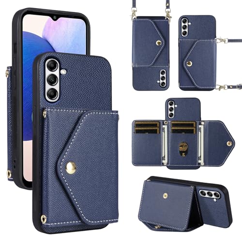 Dibosom Minimalistische Brieftaschen-Schutzhülle für Samsung Galaxy S25 5G mit Schultergurt, dünne, schlanke Klapp-Geldbörse, PU-Leder, Kreditkartenfächer, Ständer, Zubehör, Handyhülle, für S 25, 25S Dibosom Minimalistische Brieftaschen-Schutzhülle für Samsung Galaxy S25 5G mit Schultergurt, dünne, schlanke Klapp-Geldbörse, PU-Leder, Kreditkartenfächer, Ständer, Zubehör, Handyhülle, für S 25, 25S von Dibosom