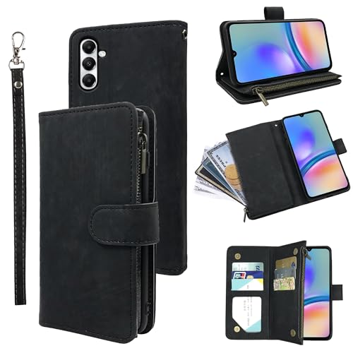 Dibosom Schutzhülle für Samsung Galaxy S25 Ultra, mit Handschlaufe, Umhängeband und Premium-Vintage-Leder-Kreditkartenhalter, Ständer, Zubehör, Handyhülle, Damen und Herren, Schwarz Dibosom Schutzhülle für Samsung Galaxy S25 Ultra, mit Handschlaufe, Umhängeband und Premium-Vintage-Leder-Kreditkartenhalter, Ständer, Zubehör, Handyhülle, Damen und Herren, Schwarz von Dibosom