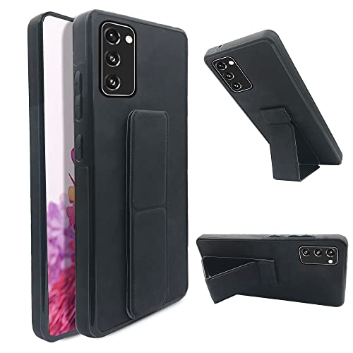 Kompatibel mit Samsung Galaxy S20 FE 5G 6,5 Zoll Handyhülle mit magnetischem Ständer Vertikaler Ständer Halter Dünne Slim TPU Handyhülle für S 20 EF UW S20FE5G S20FE 20S Fan Edition 4G G5 Schwarz von Dibosom