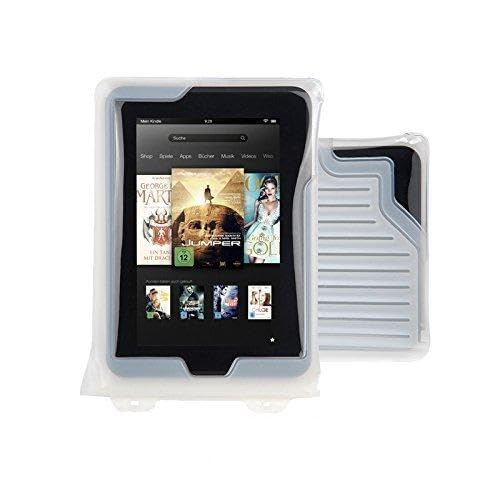 DiCAPac WP-T7 Universelle, wasserdichte Hülle für Acer Iconia W3 / W4-820 in Weiß (Doppel-Klettverschluss, IPX8-Zertifizierung zum Schutz vor Wasser bis 5 m Tiefe; integrierter Airbag treibt auf dem Wasser & schützt das Gerät; extraklare Polycarbonat-Fotolinse; inklusive Trageriemen) von DicaPac