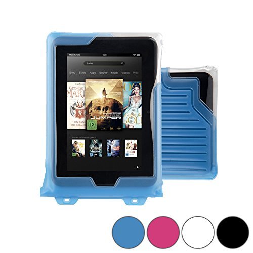 DiCAPac WP-T7 Universelle, wasserdichte Hülle für Prestigio MultiPad 2 Pro Duo 7.0 / Journey 7.0 3G in Blau (Doppel-Klettverschluss, IPX8-Zertifizierung zum Schutz vor Wasser bis 5 m Tiefe; integrierter Airbag treibt auf dem Wasser & schützt das Gerät; extraklare Polycarbonat-Fotolinse; inklusive Trageriemen) von DicaPac