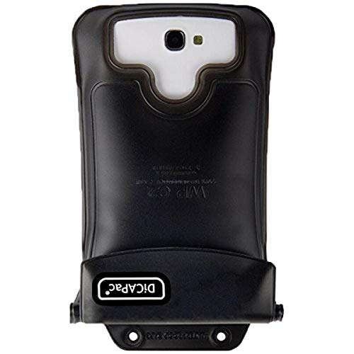DicaPac WP-C2 wasserdichte Smartphone Hülle für große Smartphones 4,5" / 11,4cm bis 5.5" 14 cm in schwarz von DicaPac