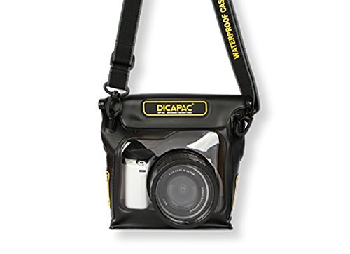 Dicapac USA Inc. WP-S3 wasserdichte Schutzhülle für Hybrid- und spiegellose Kameras, Dunkelbraun, schwarz, ys/m von DicaPac