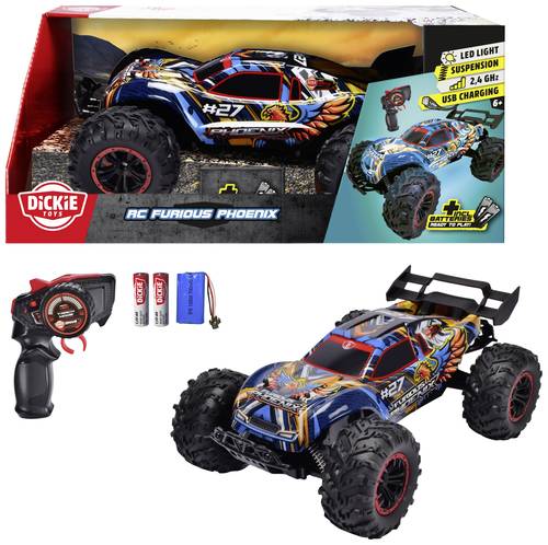 Dickie Toys 201108003 Furious Phoenix 1:10 RC Einsteiger Modellauto Elektro Truggy Dickie Toys 201108003 Furious Phoenix 1:10 RC Einsteiger Modellauto Elektro Truggy von Dickie Toys