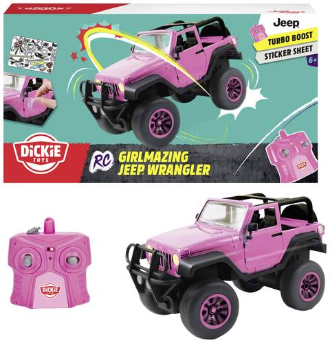 Dickie Toys 251105000 Girlmazing Jeep Wrangler 1:16 RC Einsteiger Modellauto Elektro Geländewagen von Dickie Toys