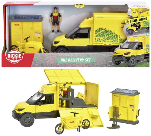 Dickie Toys LKW Modell DHL Delivery Set Fertigmodell LKW Modell Dickie Toys LKW Modell DHL Delivery Set Fertigmodell LKW Modell von Dickie Toys