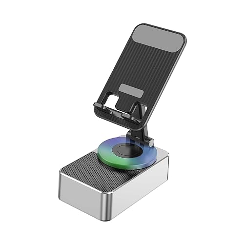 Dickly Desktop-Handyhalter, Telefon-Schreibtischständer mit Tonverstärker, Faltbare, rutschfeste Basis, multifunktional, 2-in-1, für den Schreibtisch im von Dickly