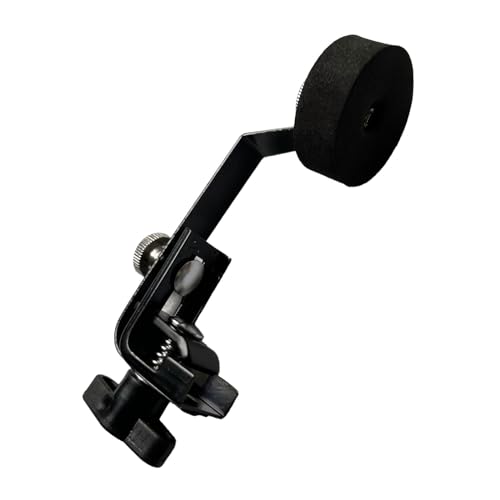 Dickly Drum Dämpfer Dämpfer Metall Filz Drum Dämpfer Externe Klemme Internes Tone Control System Einfache Installation Snare Drums Mute Pad, Schwarz von Dickly