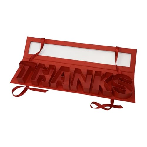 Dickly Leere Blumenkiste Blumen Geschenkkiste Einzigartige Blumenfüllbarer Geschenkkasten Süßigkeiten Verpackung für Brautjungfernälteste, Rot von Dickly