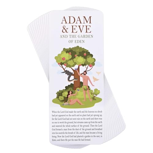 Dicksons The Garden of Eden Genesis 2-3 17,8 cm weißes Kartonpapier-Lesezeichen Platzhalter Set mit 12 Stück von Dicksons