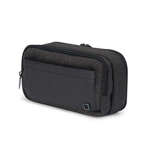 DICOTA Accessories Pouch STYLE – Zubehörtasche und Gadget Organizer für Elektronik und wichtiges Reisegepäck, modernes Design, schwarz von Dicota