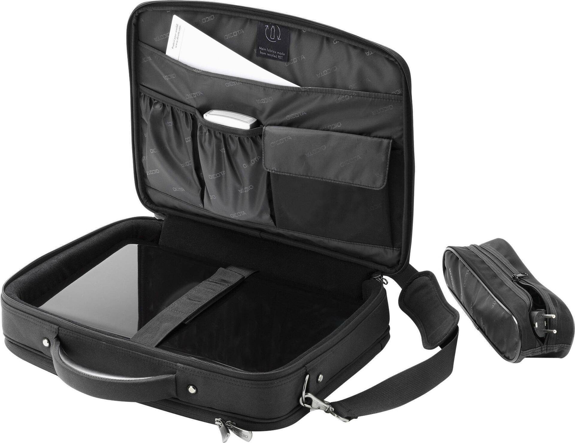 DICOTA Eco Multi Plus - Notebook-Tasche - 39,6 cm - 35,60cm (14) - 15.6 - Schwarz (D30144-RPET) von Dicota