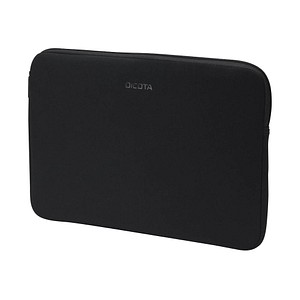 DICOTA Laptophülle Perfekt Skin Recycling-PET schwarz bis 35,8 cm (14,1 Zoll) von Dicota
