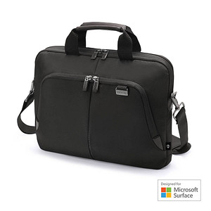 DICOTA Laptoptasche Slim Eco PRO für Microsoft Surface Kunstfaser schwarz D30990-DFS bis 38,1 cm (15 Zoll) von Dicota