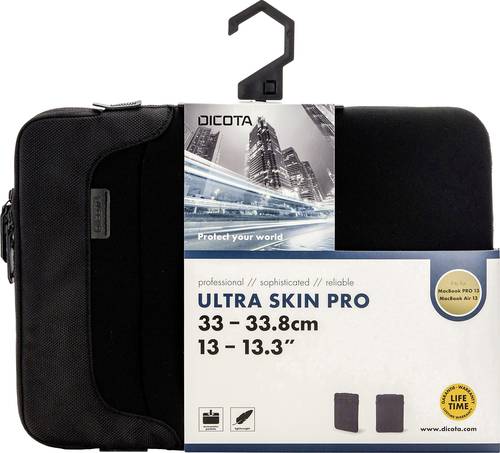 Dicota Notebook Hülle Ultra Skin PRO 13-13.3 Passend für maximal: 33,8cm (13,3 ) Schwarz von Dicota