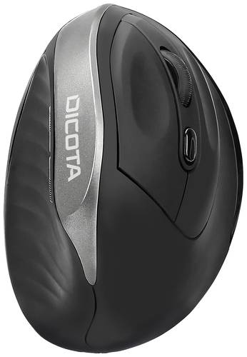 Dicota RELAX Ergonomische Maus Kabellos Optisch Schwarz 5 Tasten 800 dpi, 1200 dpi, 1600 dpi Ergonom von Dicota