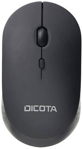 Dicota SILENT V2 Maus Kabellos Optisch Schwarz 3 Tasten 800 dpi, 1200 dpi, 1600 dpi von Dicota