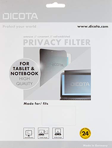 Dicota Secret Sichtschutzfilter für Lenovo Miix 700-12ISK 80QL, Schwarz von Dicota