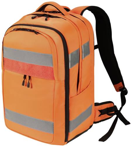 Dicota Warnschutz Notebook Rucksack Hi-Vis 32-38 Liter Passend für maximal: 43,9cm (17,3 ) Orange von Dicota