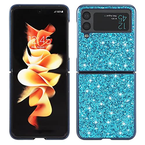 Didan Glitzer Hülle für Samsung Galaxy Z Flip 4 5G Blau Glänzend Funkelnd Bling Galvanisier Rahmen Ultradünne Stoßfest Rückseite Tasche Handyhülle Schutzhülle Didan Glitzer Hülle für Samsung Galaxy Z Flip 4 5G Blau Glänzend Funkelnd Bling Galvanisier Rahmen Ultradünne Stoßfest Rückseite Tasche Handyhülle Schutzhülle von Didan