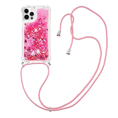 Didan Handykette Hülle für iPhone 14,Durchsichtig Glitzer Treibsand Flüssigkeit Silikon Handykordel Necklace Schutzhülle Handyhülle mit Umhängeband Didan Handykette Hülle für iPhone 14,Durchsichtig Glitzer Treibsand Flüssigkeit Silikon Handykordel Necklace Schutzhülle Handyhülle mit Umhängeband von Didan