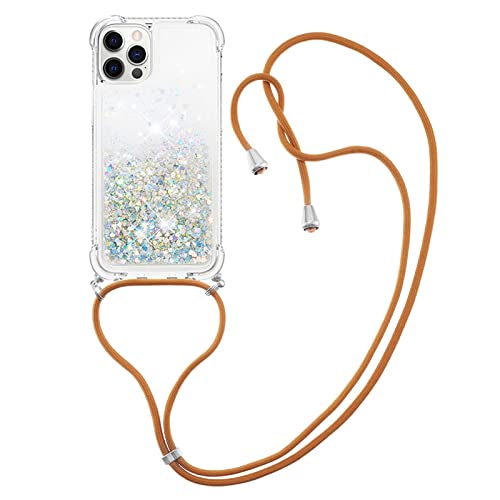 Didan Handykette Hülle für iPhone 14 Pro,Durchsichtig Glitzer Treibsand Flüssigkeit Silikon Handykordel Necklace Schutzhülle Handyhülle mit Umhängeband Didan Handykette Hülle für iPhone 14 Pro,Durchsichtig Glitzer Treibsand Flüssigkeit Silikon Handykordel Necklace Schutzhülle Handyhülle mit Umhängeband von Didan