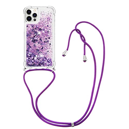 Didan Handykette Hülle für iPhone 14 Pro Max,Durchsichtig Glitzer Treibsand Flüssigkeit Silikon Handykordel Necklace Schutzhülle Handyhülle mit Umhängeband Didan Handykette Hülle für iPhone 14 Pro Max,Durchsichtig Glitzer Treibsand Flüssigkeit Silikon Handykordel Necklace Schutzhülle Handyhülle mit Umhängeband von Didan