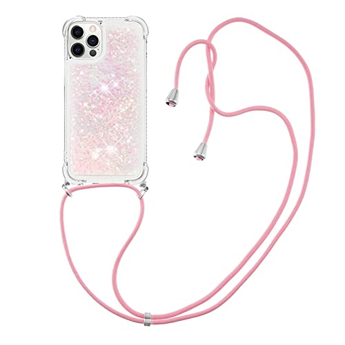 Didan Handykette Hülle für iPhone 14 Pro Max,Durchsichtig Glitzer Treibsand Flüssigkeit Silikon Handykordel Necklace Schutzhülle Handyhülle mit Umhängeband Didan Handykette Hülle für iPhone 14 Pro Max,Durchsichtig Glitzer Treibsand Flüssigkeit Silikon Handykordel Necklace Schutzhülle Handyhülle mit Umhängeband von Didan