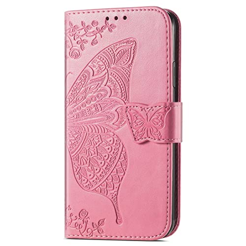 Didan Leder Hülle für Samsung Galaxy S23 Plus,Retro Schmetterling Blumen Muster Kunstleder Trageschlaufe Ständer Handyhülle Schutzhülle,Rosa Didan Leder Hülle für Samsung Galaxy S23 Plus,Retro Schmetterling Blumen Muster Kunstleder Trageschlaufe Ständer Handyhülle Schutzhülle,Rosa von Didan