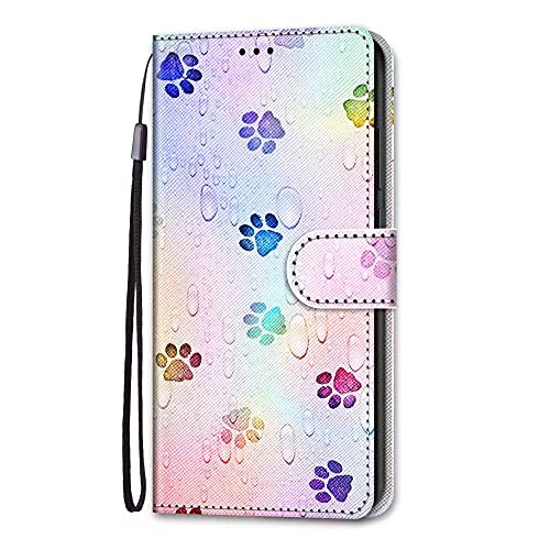 Didan Nadoli Bunt Leder Hülle für Samsung Galaxy S23 Ultra,Cool Lustig Tier Blumen Schmetterling Entwurf Magnetverschluss Lanyard Brieftasche Schutzhülle mit Kartenfächern von Didan