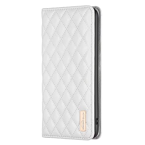 Didan Nadoli Elegant Handyhülle für iPhone 14 Pro Max,Versteckt Magnet Brieftasche Hülle mit Kartenhalter Ständer Stoßfeste PU Leder Folio Flip Cover von Didan