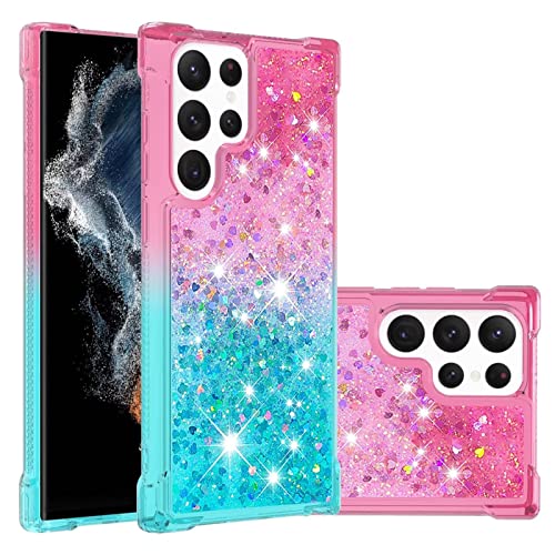 Didan Nadoli Glitzer Treibsand Hülle für Samsung Galaxy S21 Ultra,Silikon Stoßfest Gradient Bunt Wasserfall Handyhülle Transparent Bumper Schutzhülle Flüssig Durchsichtig Case Didan Nadoli Glitzer Treibsand Hülle für Samsung Galaxy S21 Ultra,Silikon Stoßfest Gradient Bunt Wasserfall Handyhülle Transparent Bumper Schutzhülle Flüssig Durchsichtig Case von Didan