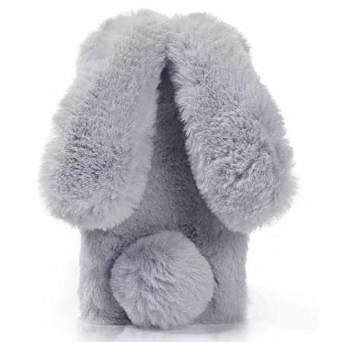 Didan Nadoli Hase Pelz Hülle für Google Pixel 6 Pro,3D Kaninchen Ohr Case Warme Flauschige Plüsch Schutzhülle Handy Schale Tasche Soft Haut,Grau Didan Nadoli Hase Pelz Hülle für Google Pixel 6 Pro,3D Kaninchen Ohr Case Warme Flauschige Plüsch Schutzhülle Handy Schale Tasche Soft Haut,Grau von Didan