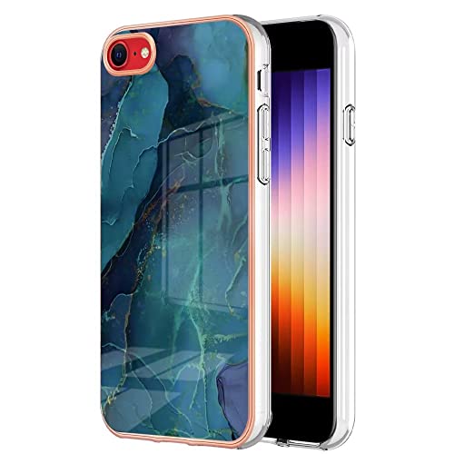 Didan Nadoli Schlank Marmor Handyhülle für iPhone 7/8/SE 2020/2022,Hart Plastik Back Handytasche Galvanisierte Bumper Schutzhülle Gummi Cover für Frauen Männer Didan Nadoli Schlank Marmor Handyhülle für iPhone 7/8/SE 2020/2022,Hart Plastik Back Handytasche Galvanisierte Bumper Schutzhülle Gummi Cover für Frauen Männer von Didan
