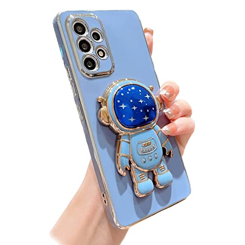 Didan Nadoli für Samsung Galaxy A02S Blau Stern Astronaut Versteckt Ständer Hülle,Karikatur Ultra Dünn Überzug Galvanisierte Astronaut Ständer Weiche Silikon Kratzfest Handyhülle Schutzhülle Didan Nadoli für Samsung Galaxy A02S Blau Stern Astronaut Versteckt Ständer Hülle,Karikatur Ultra Dünn Überzug Galvanisierte Astronaut Ständer Weiche Silikon Kratzfest Handyhülle Schutzhülle von Didan