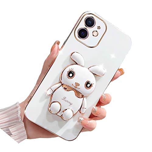 Didan Nadoli für iPhone 12 Hase Versteckt Ständer Hülle,Karikatur Ultra Dünn Überzug Galvanisierte Kaninchen Ständer Weiche Silikon Kratzfest Handyhülle Schutzhülle Didan Nadoli für iPhone 12 Hase Versteckt Ständer Hülle,Karikatur Ultra Dünn Überzug Galvanisierte Kaninchen Ständer Weiche Silikon Kratzfest Handyhülle Schutzhülle von Didan