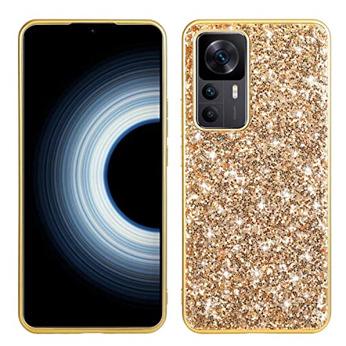 Didan Nadoli Glitzer Hülle für Xiaomi 12T Pro Gold Glänzend Funkelnd Bling Galvanisier Rahmen Ultradünne Stoßfest Rückseite Tasche Handyhülle Schutzhülle Didan Nadoli Glitzer Hülle für Xiaomi 12T Pro Gold Glänzend Funkelnd Bling Galvanisier Rahmen Ultradünne Stoßfest Rückseite Tasche Handyhülle Schutzhülle von Didan