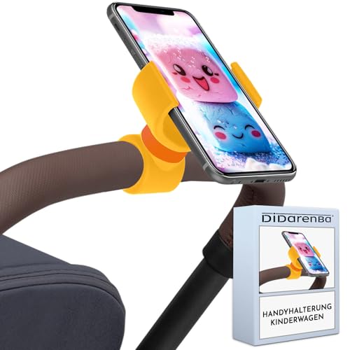 Handyhalterung Kinderwagen universal geeignet für Smartphones bis zu 7,6" Gelb Handyhalterung Kinderwagen universal geeignet für Smartphones bis zu 7,6" Gelb von Didarenba
