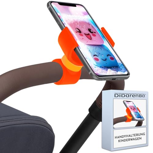 Handyhalterung Kinderwagen universal geeignet für Smartphones bis zu 7,6" Orange Handyhalterung Kinderwagen universal geeignet für Smartphones bis zu 7,6" Orange von Didarenba