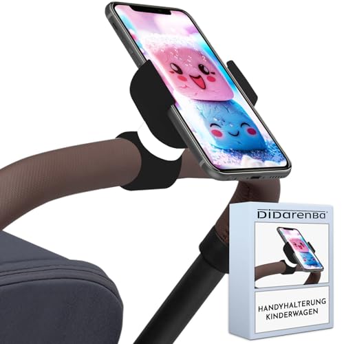 Handyhalterung Kinderwagen universal geeignet für Smartphones bis zu 7,6" Schwarz Handyhalterung Kinderwagen universal geeignet für Smartphones bis zu 7,6" Schwarz von Didarenba