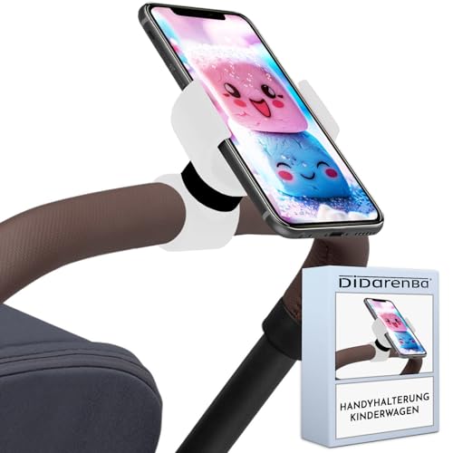 Handyhalterung Kinderwagen universal geeignet für Smartphones bis zu 7,6" Weiß Handyhalterung Kinderwagen universal geeignet für Smartphones bis zu 7,6" Weiß von Didarenba