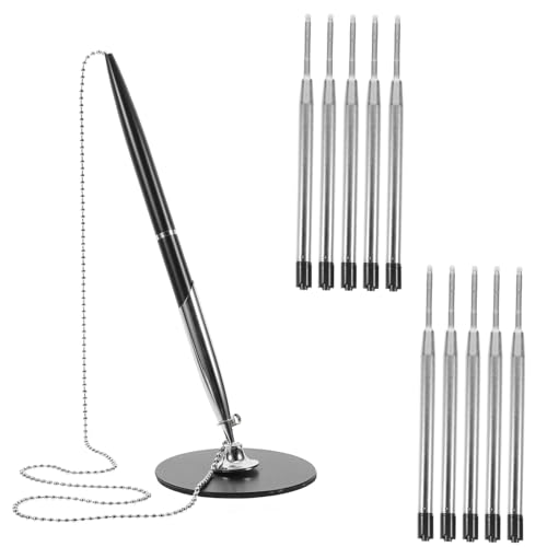 Didiseaon 1 Satz Rotierender Stift Schreibtisch Einziehbar Dual Tischfester Signaturstift Wieder Auffüllbar Stift Mit Stylus-spitze Goldener Stift Stifte Zum Schreiben Desktop Kupfer Black von Didiseaon