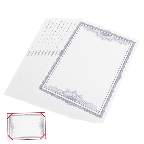 Didiseaon 10 Stück Ehrenurkundenpapier Zertifikatpapier leeres Zertifikatspapier leeres Blatt Papierurkunden ausstellen Büroprodukte Gruß Zertifikat Papier Karton Zertifikatdruckpapier Weiß Didiseaon 10 Stück Ehrenurkundenpapier Zertifikatpapier leeres Zertifikatspapier leeres Blatt Papierurkunden ausstellen Büroprodukte Gruß Zertifikat Papier Karton Zertifikatdruckpapier Weiß von Didiseaon