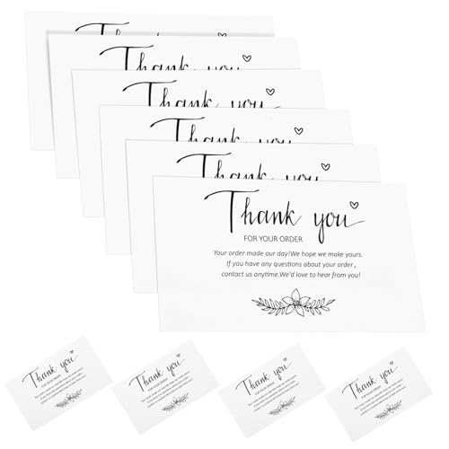 Didiseaon 100 Stück Danke Dir Karte Dankbare Dankeskarten Mini Danke Karten Selbst Kommen Du Tag Gruß Klein Leere Karten Dankeschön-kaufkarte Geschäftliche Dankeskarten Papier von Didiseaon