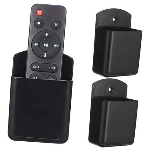 Didiseaon 3 Stück Aufbewahrungsbox für die Wand Nachttisch Remote-Caddy montiert Bett halterung Fernbedienungshalter für die Wandmontage Deckenventilator-Fernbedienungshalter Plastik Schwarz Didiseaon 3 Stück Aufbewahrungsbox für die Wand Nachttisch Remote-Caddy montiert Bett halterung Fernbedienungshalter für die Wandmontage Deckenventilator-Fernbedienungshalter Plastik Schwarz von Didiseaon