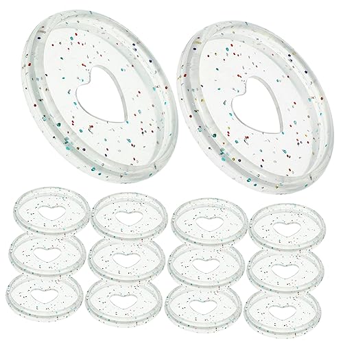 Didiseaon 50 Stück Loseblatt-Expansionsscheibe Notebook-Discs Planerscheiben Notizbücher Planer-Discs büromaterial haushaltstücher Notizbuchordner Disc Binderschnallen aus Kunststoff Abs von Didiseaon