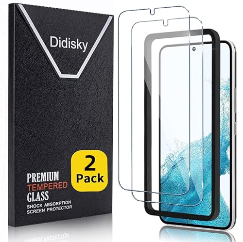 Didisky 2 Stück Schutzfolie Kompatibel mit Samsung Galaxy S22,Entsperren von Fingerabdrücken,9H Hartglas, Keine Blasen, High Definition Schutzfolie, Einfach anzuwenden, Fall-freundlich von Didisky