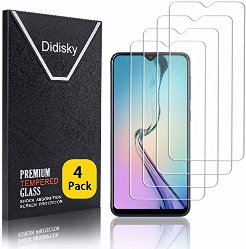 Didisky [4 Stück] Schutzfolie Kompatibel mit Samsung Galaxy A10, 9H Hartglas, Keine Blasen, High Definition Schutzfolie, Einfach anzuwenden, Fall-freundlich von Didisky