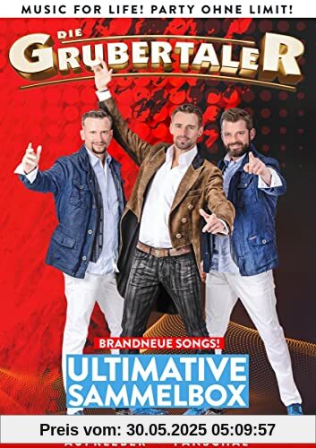 Ultimative Sammelbox (mit CD, DVD, Poster, Original Autogramm, Aufkleber & Fanschal) von Die Grubertaler